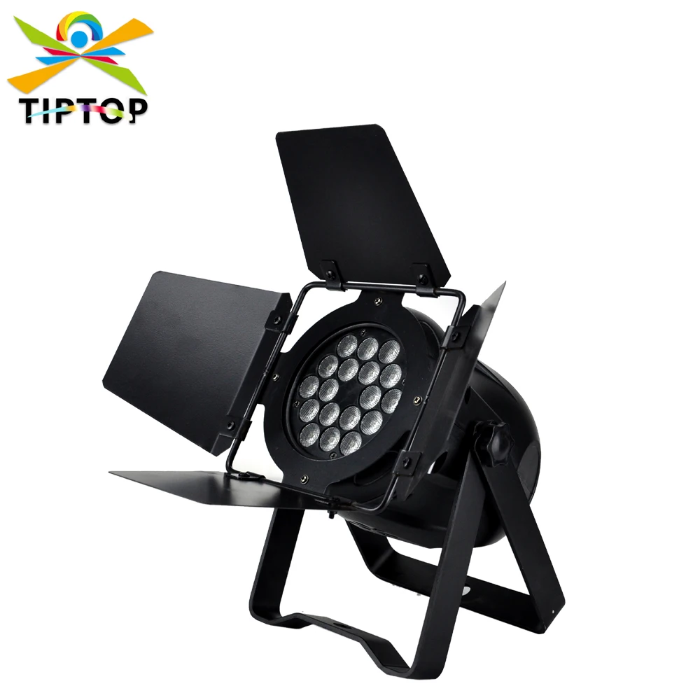 

TIPTOP 18x3 Вт теплый белый бесшумный Пластик Led Par Светильник диско луча с эффектом стирки светильник со шторкой DMX512 Управление звук автоматический светильник
