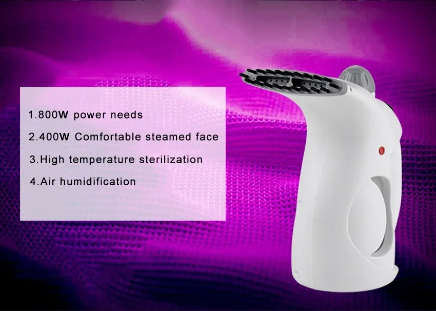 Description Picture 3 of item800w power household portable steaming ironer garment steamer facial steaming cleaner ironing clothes 0.2L tank