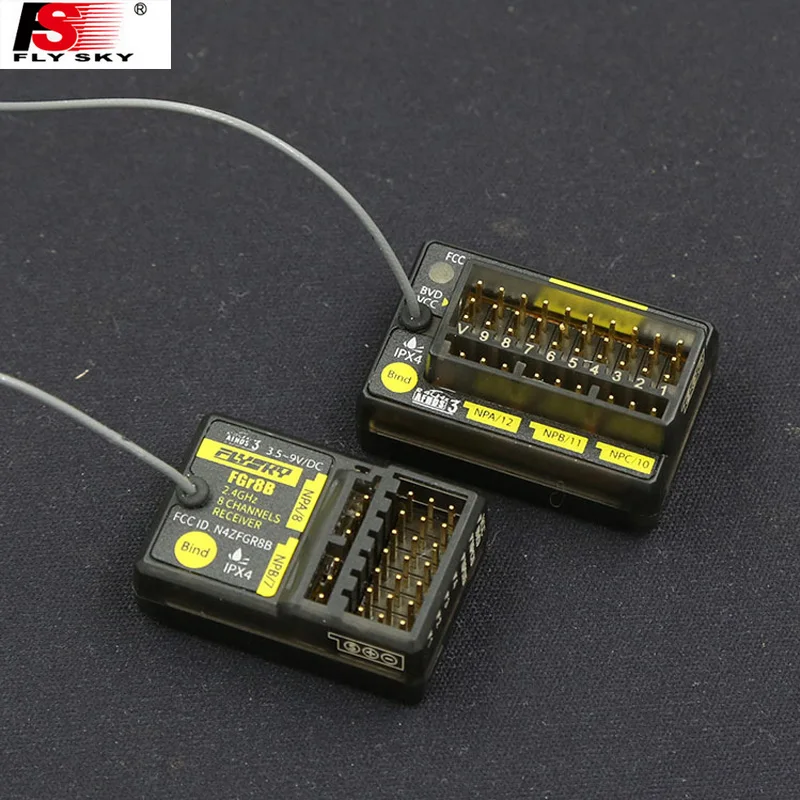 

FLYSKY FGR4B FGR8B FGr12B 2.4GHz 8/12CH Receiver PWM PPM Ibus for AFHDS3 Transmitters RF Modules PL18/ NB4 /NB4 Lite RC Car Boat