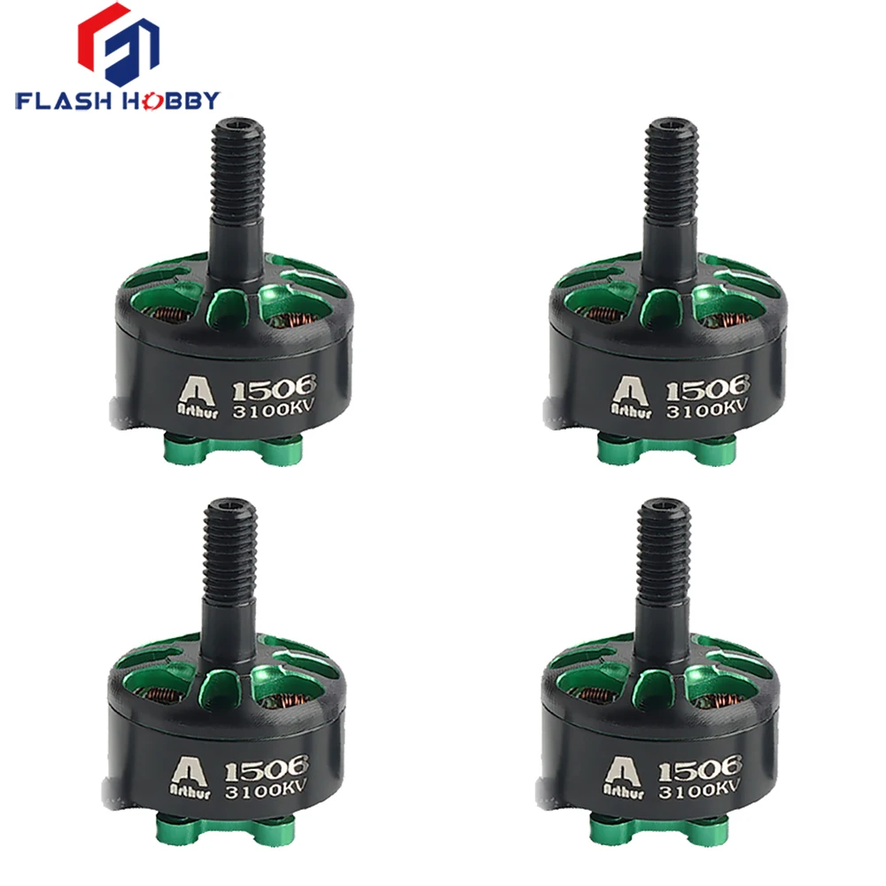 

Flashhobby Arthur Series A1506 3100KV 3-6S / 4300KV 3-4S Racing Edition Brushless Motor for RC FPV Racing Drone RC Parts