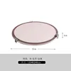 Nordic Creative Horsehair Tray Modern Simple Round Square Walnut Leather Tray Creative Home Furnishings Model Rooms Decorations 5