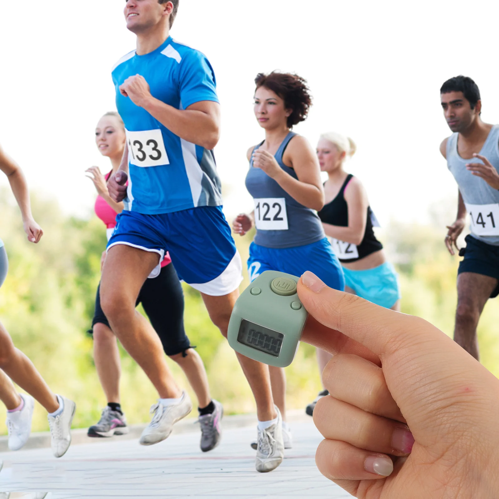 

Цифровой счетчик пальцев Clicker Lap для плавания, заряжаемая светящаяся электронная ручка