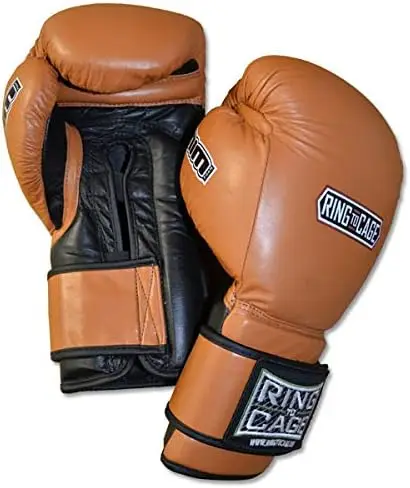 50oz Deluxe MiM-Foam Sparring Boxing Gloves-Safety Strap for Muay Thai, MMA, Kickboxing, Boxing