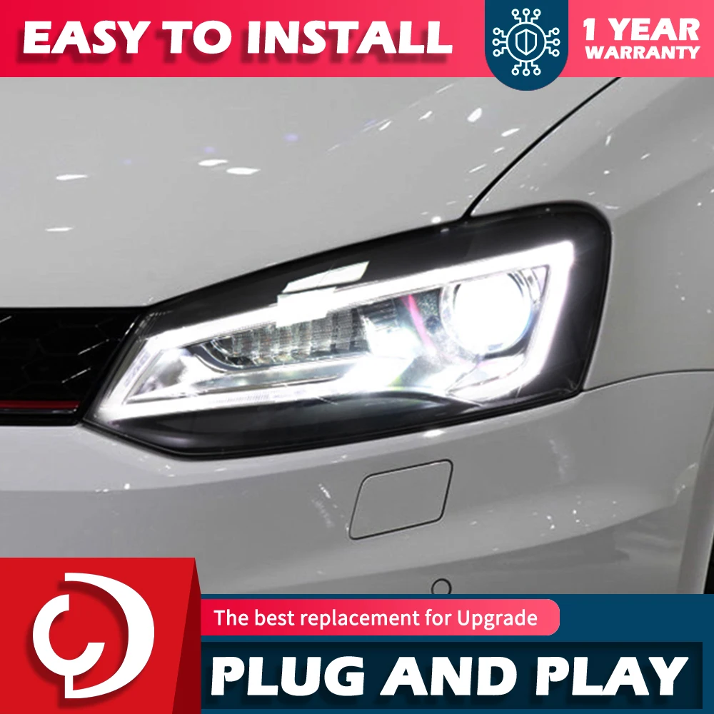 Akd Car Styling For Vw Polo Headlights 20112018 Polo Led Headlight Led