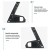 Car Front Inner Door Handle Base Black Silver ABS Trim Cover For Nissan Qashqai J10 2007 2008 2009 2010 2011 2012 2013 2014 2015 5