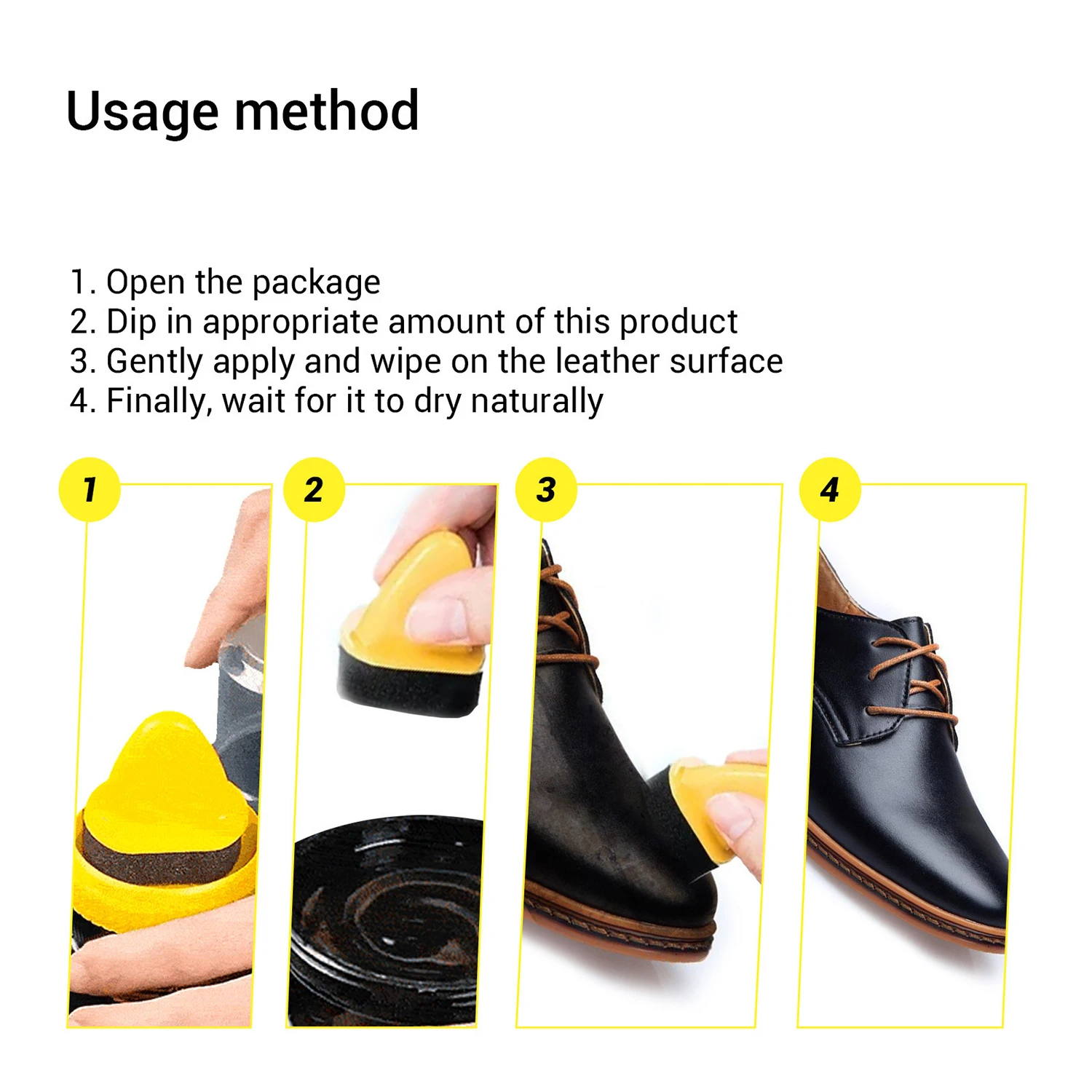 Polisher for Leather Shoes Shoe Cleaning Brush Leather Polishing Sponge Cleaning Wax Repair Cream