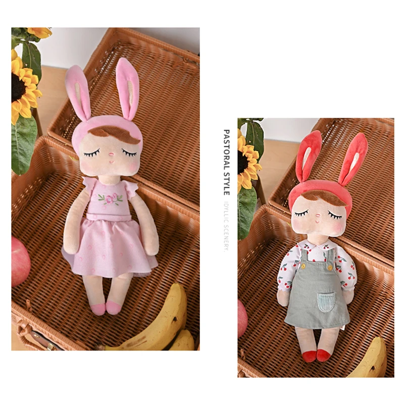 34CM Original Metoo Angela Dolls Soft Cute Rabbit Plush Toy Soother Stuffed Kids Dolls Girls Children's Toys Gift brinquedos 4