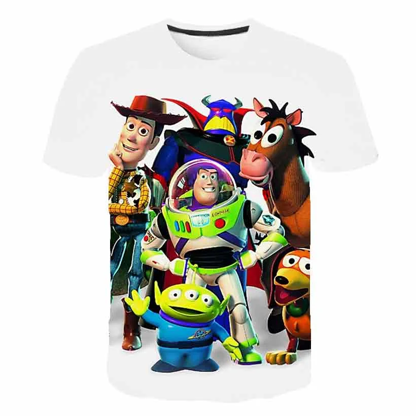 

Children Boys Girls Toy Story T Shirts Summer Short Sleeve Kids Tops Tees Cartoon Casual Kids Clothes 1-14 Years Old T-Shirts