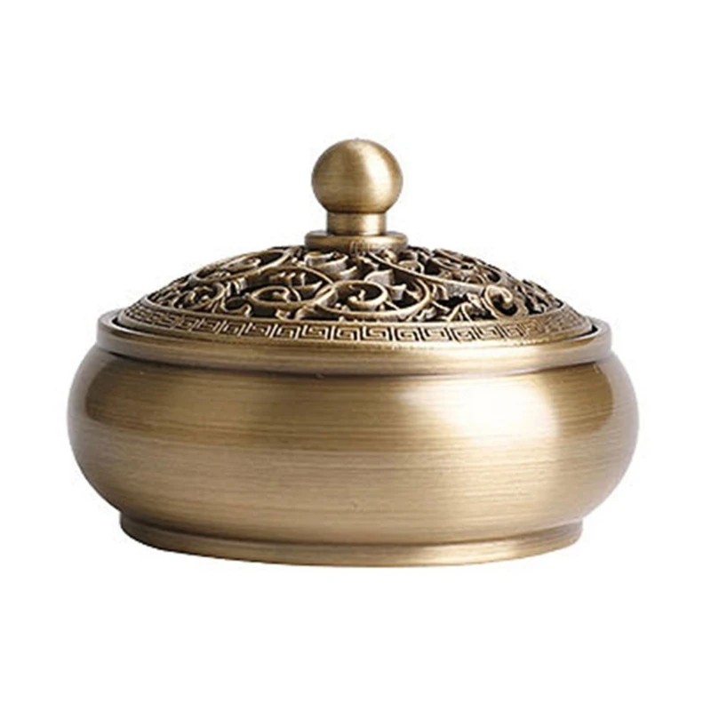Pure Copper Incense Burner Kit Tool Incense Road Starter 1 Set Tools Supplies for Sandalwood Powder Seal Tools Yoga
