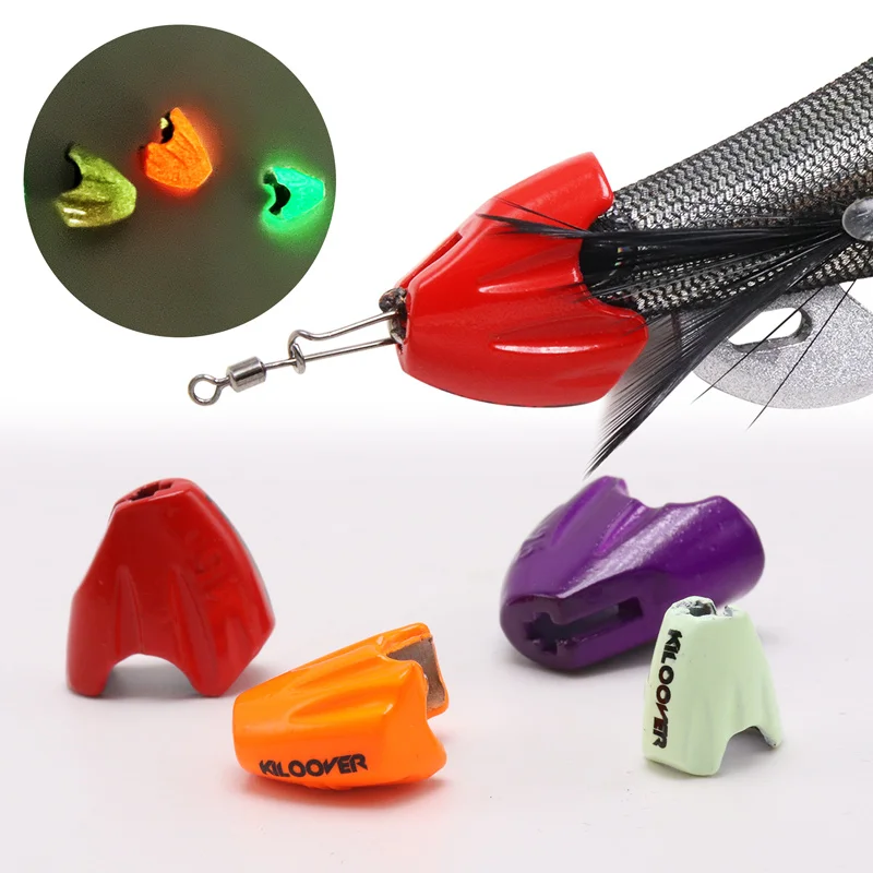 Luminous Lead Head for Enhanced Squid Fishing Bait