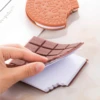 Chocolate Memo Pad Portable 80 Sheets Bitten Bistuits Note Book Paper Notepad Office School F7479 3