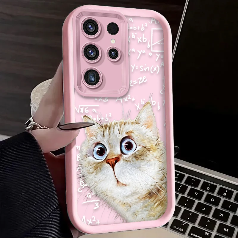 Surprised Thinking Cat Phone Case - Cute and Durable Design