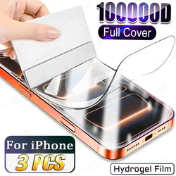 Premium Full Cover Hydrogel Screen Protector - 3 - Pack - 3PCS (For iPhone 17 Pro)