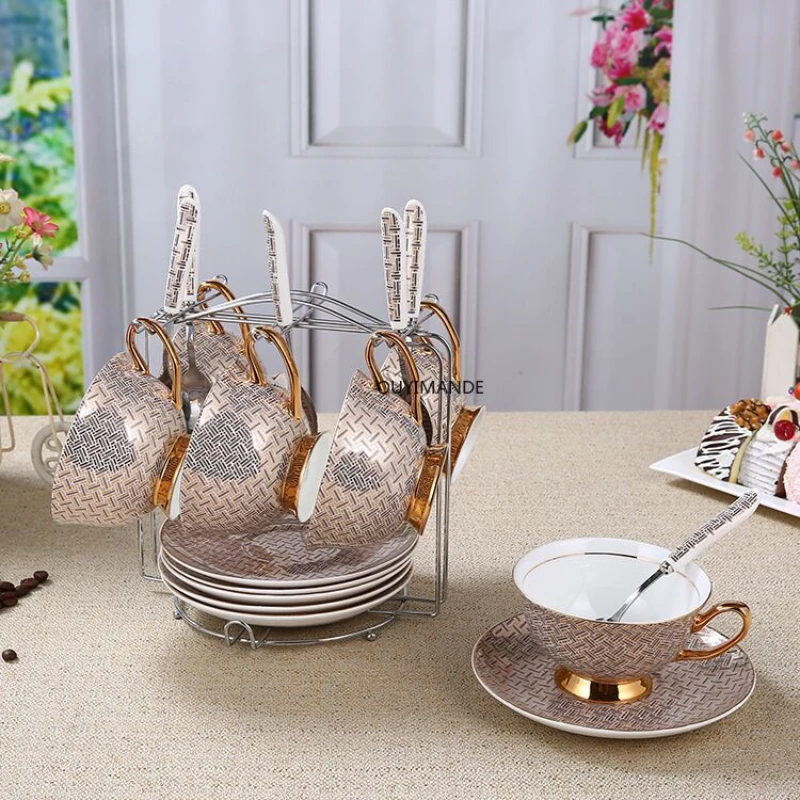 

Tea Cups And Saucer Sets Bone China coffee mugs Porcelain Coffee Cup Sets Creative Porcelain Afternoon Tea Ceramic Drinkware 1