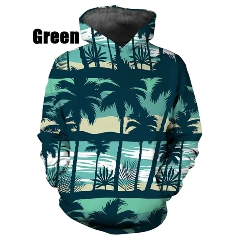 thumbnail image 1 of Nueva sudadera con capucha con estampado 3D de palmeras de moda, sudaderas tipo pulóver de talla grande para hombres y mujeres, sudaderas informales de manga larga con capucha, 1 of 4