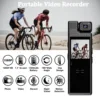 4K HD Portable Mini Action Camera Wifi Back Clip 180° Rotatable IR Night Vision Sports Cam Travel Bicycle Driver Video Recorder 2