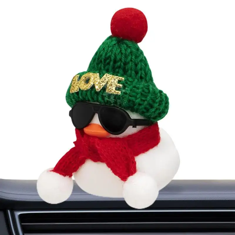 

Rubber Duck Car Dashboard Ornaments Anti Slip Pendant Squeeze Duck Multifunctional Christmas Rubber Ducks Car Accessories