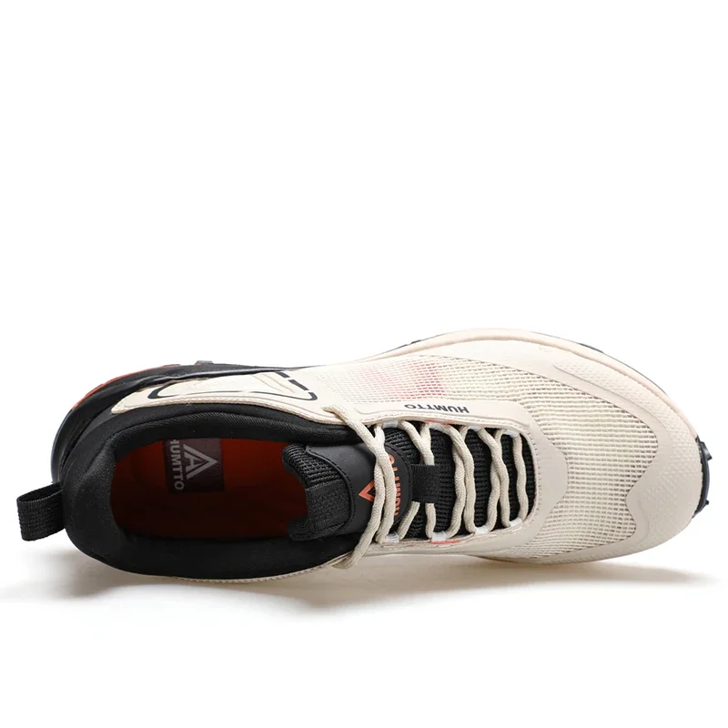 HUMTTO Men's Shoes 2024 Breathable Running Sneaker for Man Brand Luxury Designer Trainers Black Non-Leather Casual Men Sneakers