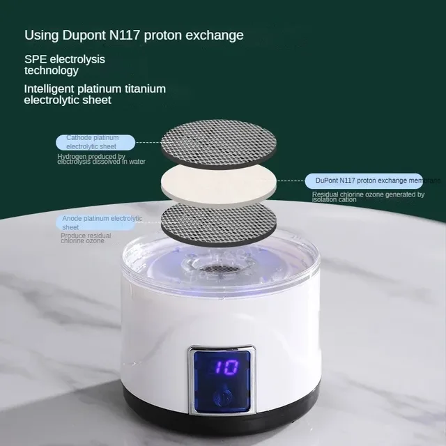 Mini Rechargeable Hydrogen Generator Cup Portable Water Filter Hydrogen-Rich Water Bottle Ionizer Pure H2 Kettle Maker - Image 2