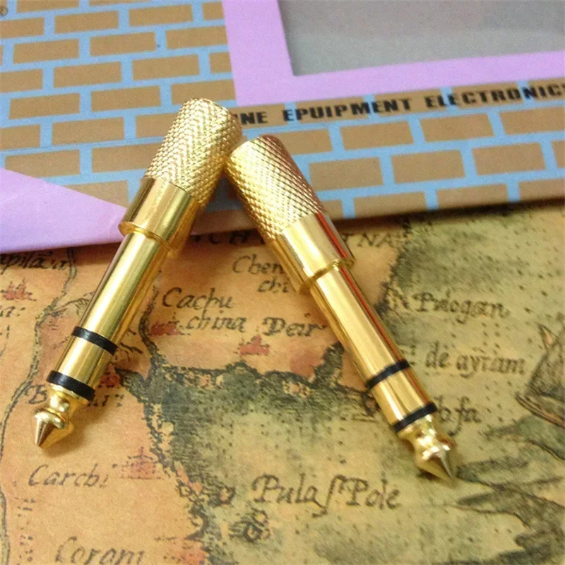 Premium Audio Adapter: 6.35mm Male to 3.5mm Female Converter for Earphones and Amplifiers