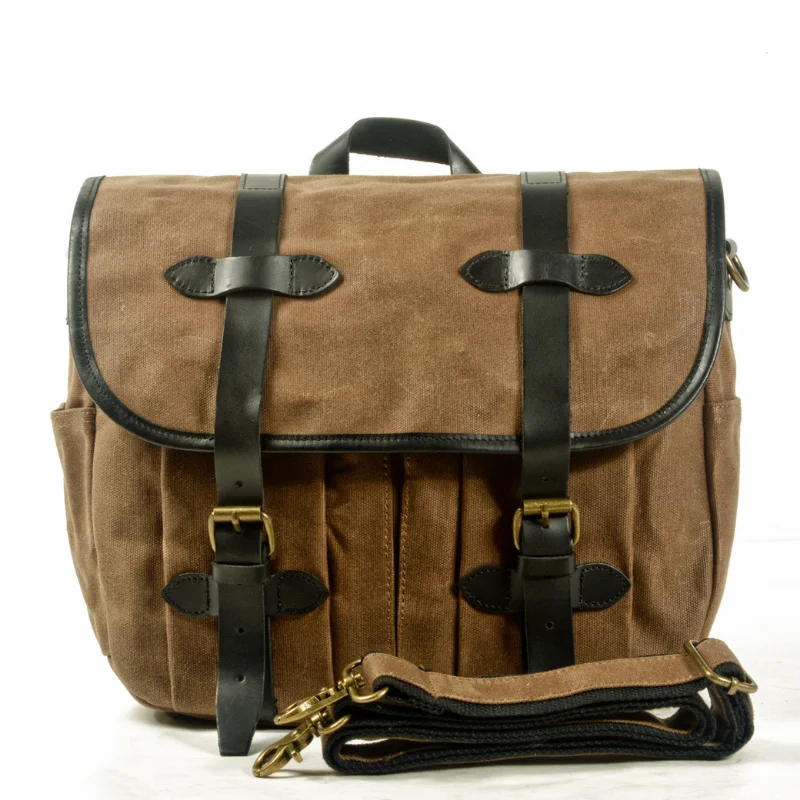 Retro Motorcycle Saddle Bag Waterproof Motorbike Side Bag Large