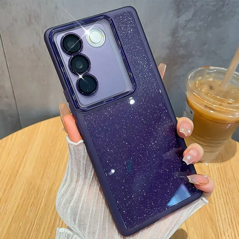 Shiny V27 PRO For VIVO V27E V29 Y15S Y20 Y22S Y02 Y21 Y21S Y33S Y16 Y35 Y78 Case Soft Silicone Cover_voghion.com