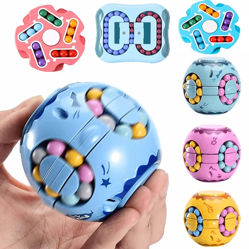 Rotating Bean Intelligence Fingertip Cube for Kids Finger Gyro Antistress Cube Learning Educational Magic Disk Toy Children 1 Rotating Bean Intelligence Fingertip Cube for Kids Finger Gyro Antistress Cube Learning Educational Magic Disk Toy Children 1