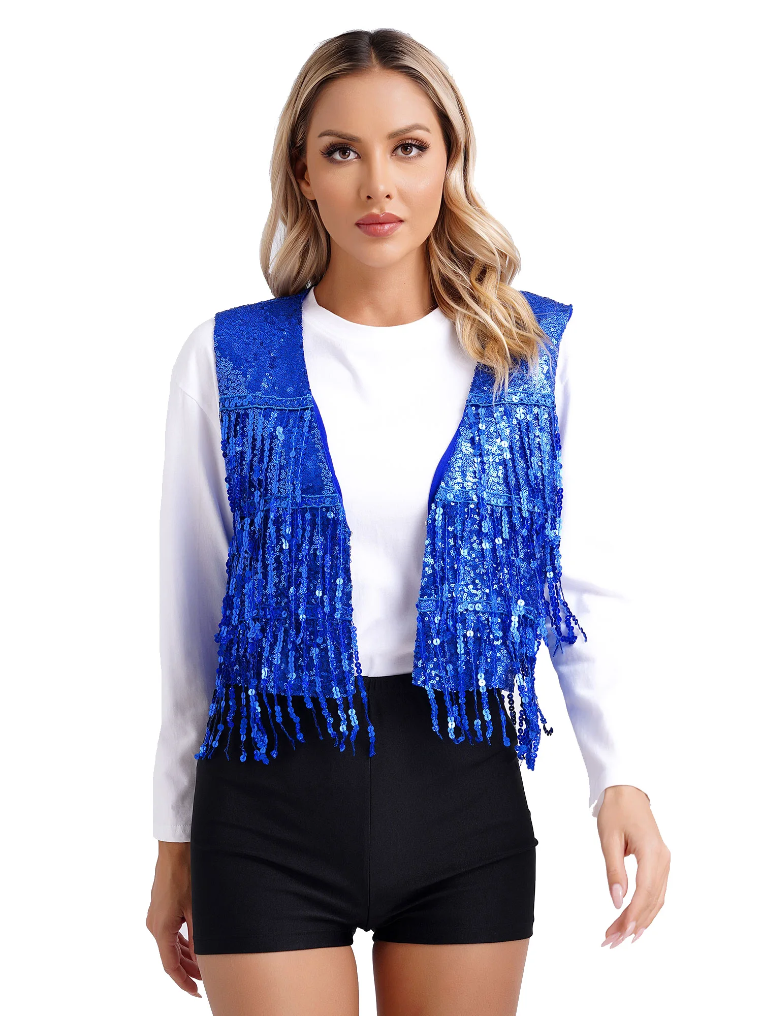 Sequins Gilet Fete Femme Gilet A Paillette Shein Gilet Paillettes