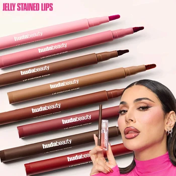 Matita per labbra in velluto marrone Matita per labbra opaca nuda impermeabile Tazza antiaderente Matita per labbra rosso ciliegia Penna per contorno labbra Rossetto Trucco per donna