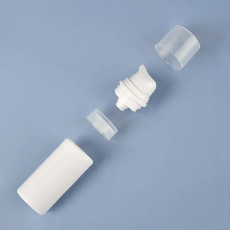Plastic Travel Bottles 15ml 30ml 50ml Cream Refillable Bottle White Airless Pump Emulsion Vacuum Lotion Bottle refillable lotion bottle