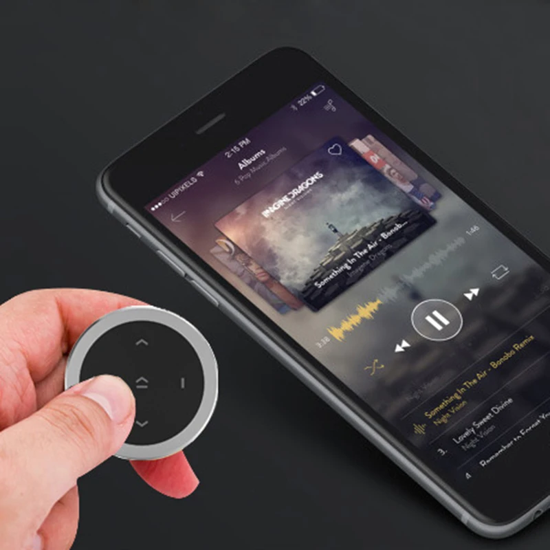 Pulsante di controllo remoto del volante dell'auto senza fili Bluetooth a 5 tasti universale per kit per auto Android IOS Pulsante del volume multimediale per lo styling - Image 6