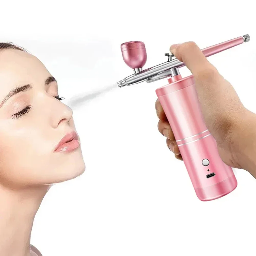 High Pressure Nano Hydration Oxygen Injection Instrument Handheld Facial Spray Gun Essence Introduction Home Atomizer Instrument 4