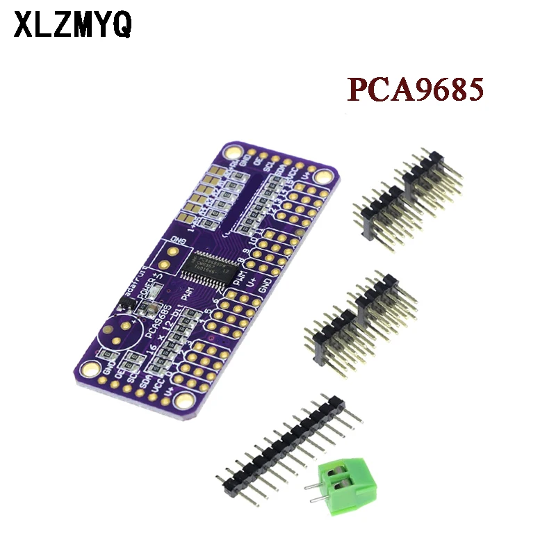 Mcu-Pca9685 16 Canali Way 12 Bit Pwm Servo Drive Driver Pca9685 1.6 Khz Pwm Modulo Servoazionamento Per Raspberry Pi Shield Board