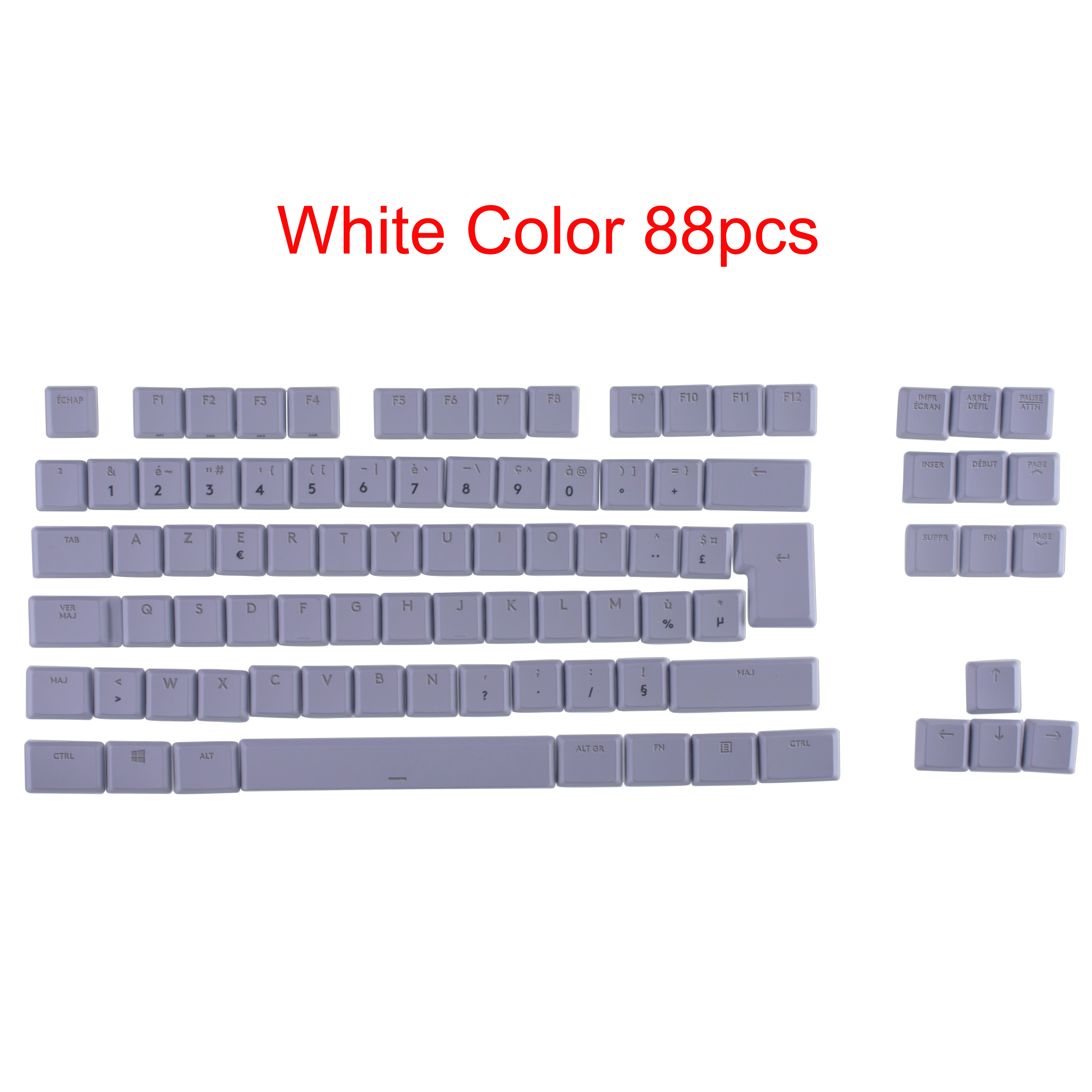 Conjunto Completo Francês Versão G915 110 Pcs Tampas Chave para Logitech G813 G913 G815 G915 Rgb Tkl Teclado sem Fio Preto Branco um - Imagem 4