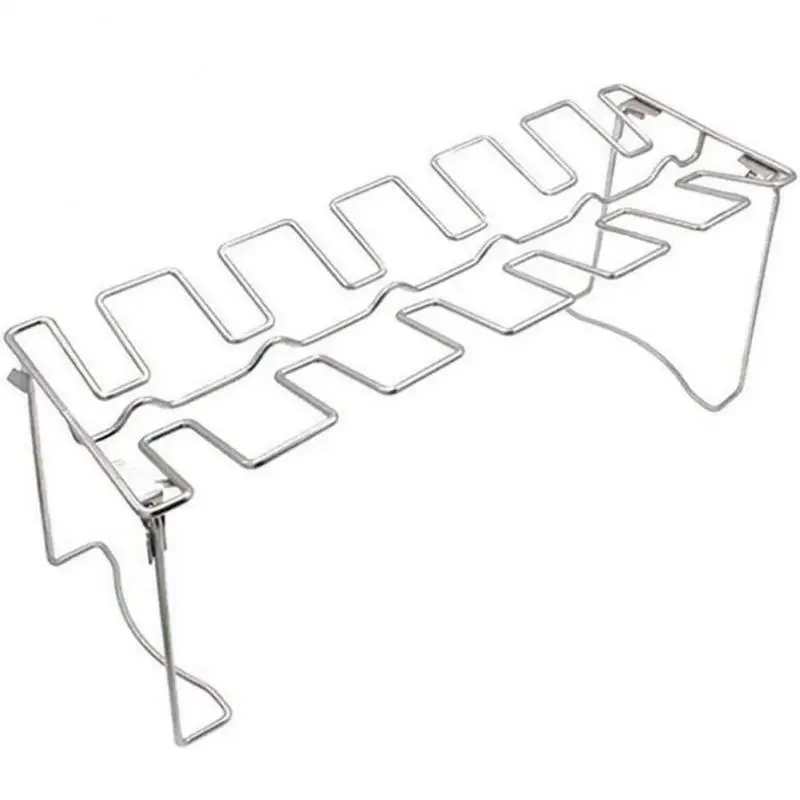 BBQ Beef Chicken Wing Leg Grill Barbecue Cooking Rack Non-Stick Stainless Steel Barbecue Drumstick Oven Roaster Stand