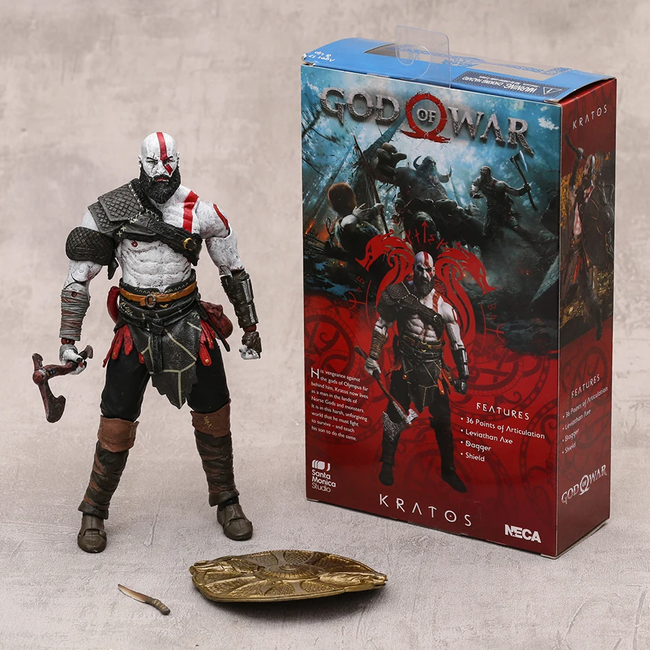 NECA-PSゲームゴッドオブウォーアクションフィギュア、kratosおもちゃ 
