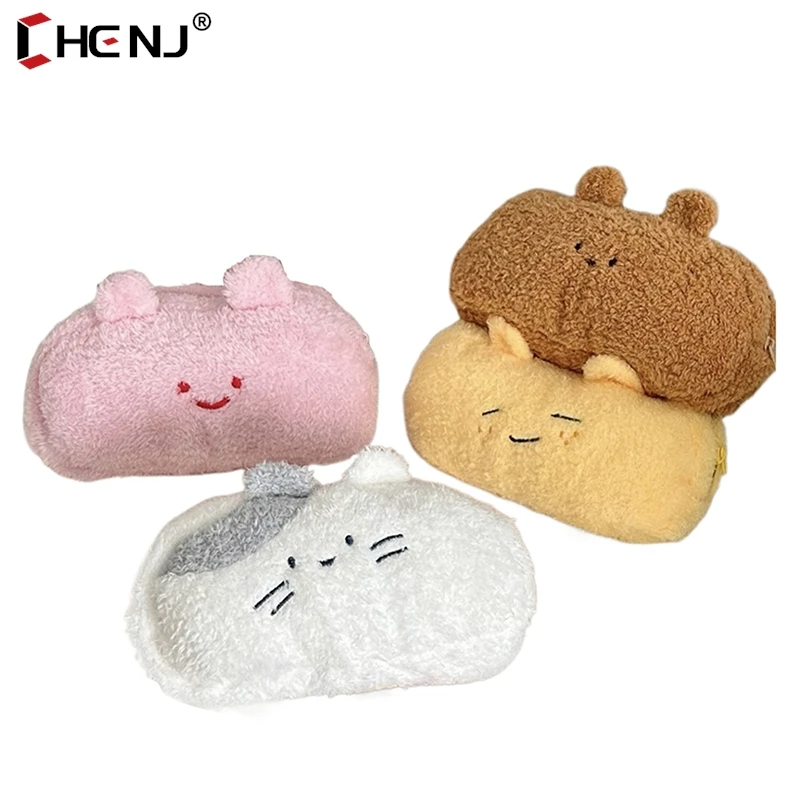 

Плюшевый пенал в виде медведя Банни, Фотосумка, милый пенал, коробка большой емкости, хранение канцелярских принадлежностей, школьные принадлежности, косметичка для макияжа