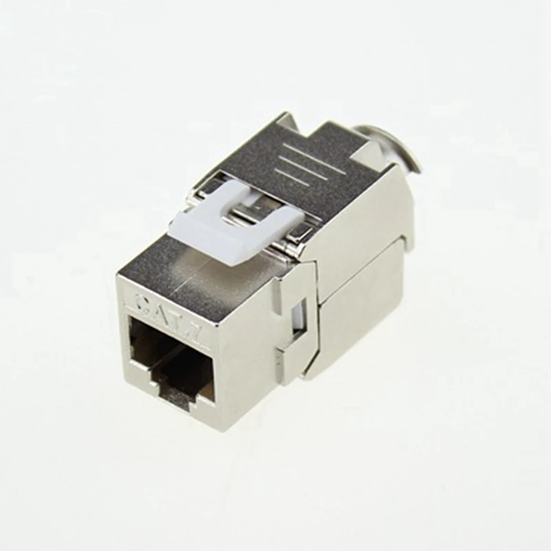 Keystone Rede Jack Conector Adaptador Módulo de Liga de Zinco Ftp Blindado Cat7 Cat6a 24 Pcs Rj45 - Imagem 6