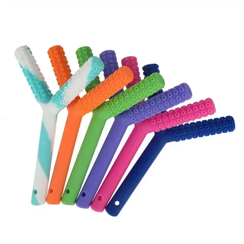 Kid Chewing Tube Speech Therapy Teeth Massager Children Talk Tools for Autism Sensory Speak Oral Muscle Rehabilitation Training 2