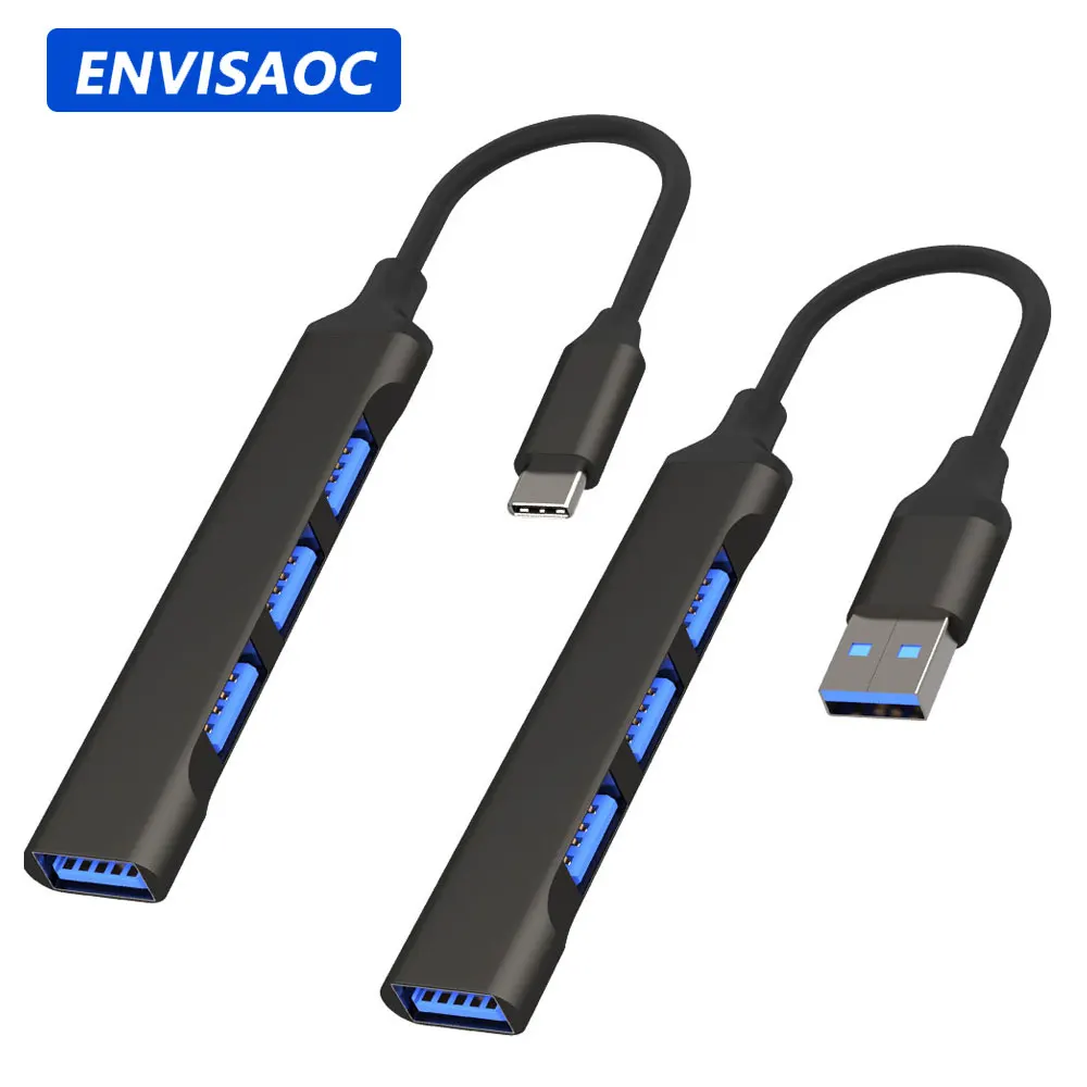   USB C 허브 3.0 타입 C 3.1 3/4 포트 멀티 스플리터 어댑터, OTG USB, 맥북 프로 13 15 에어 M1 프로 화웨이 닌텐도 PC 액세서리 