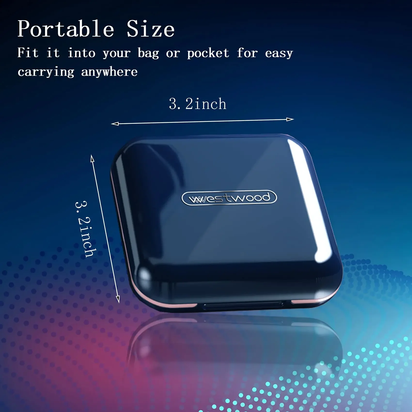 Small Pill Box Portable Medicine Organizer, Cute Daily Pill Box For Pocket, Waterproof 4 Compartment Travel Pill Container