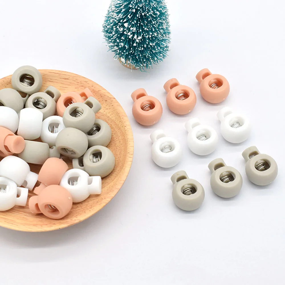 

Round Plastic Cord Lock Toggle Cord Stopper Adjuster Single Hole Cord Lock Stopper Toggle End Toggles Rope Lock Buckle Purse