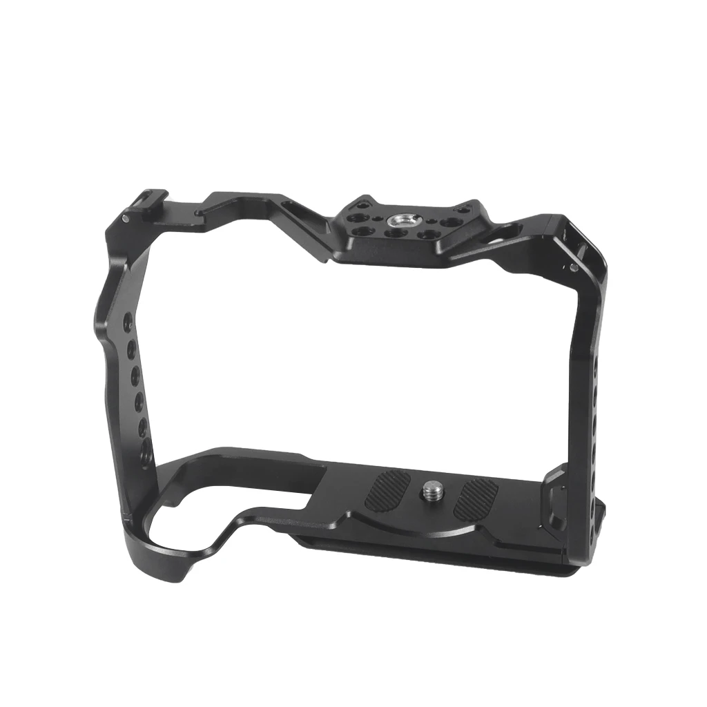 Aluminum Alloy Video Camera Cage For Canon Eos R7 W Cold Shoe Mount 1/4