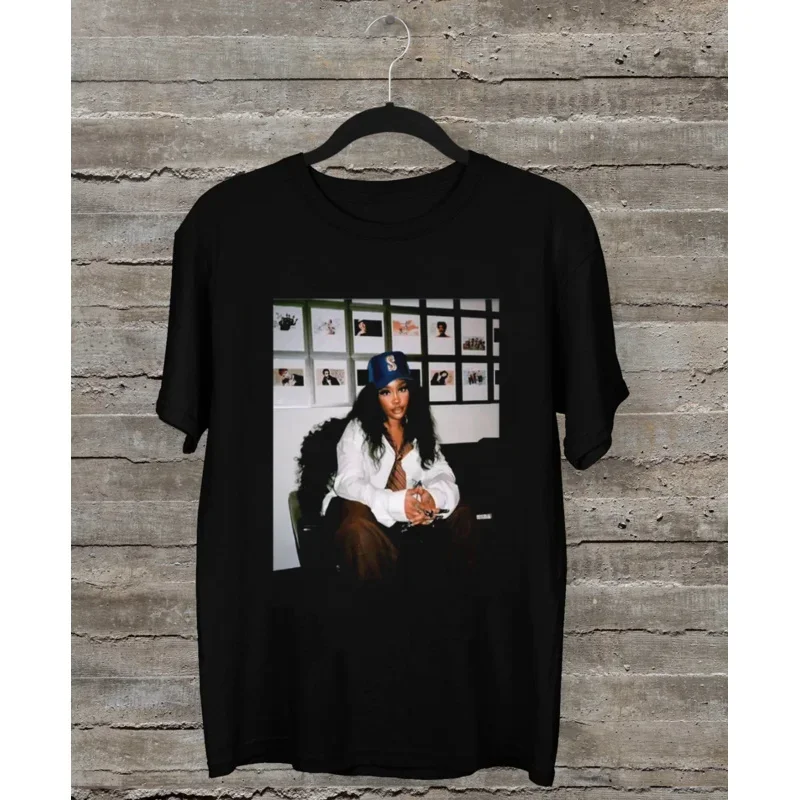 

NEWPopularSZASingerSignedShortSleeveBlackAllSizeGiftShirtKH936longorshortsleeves