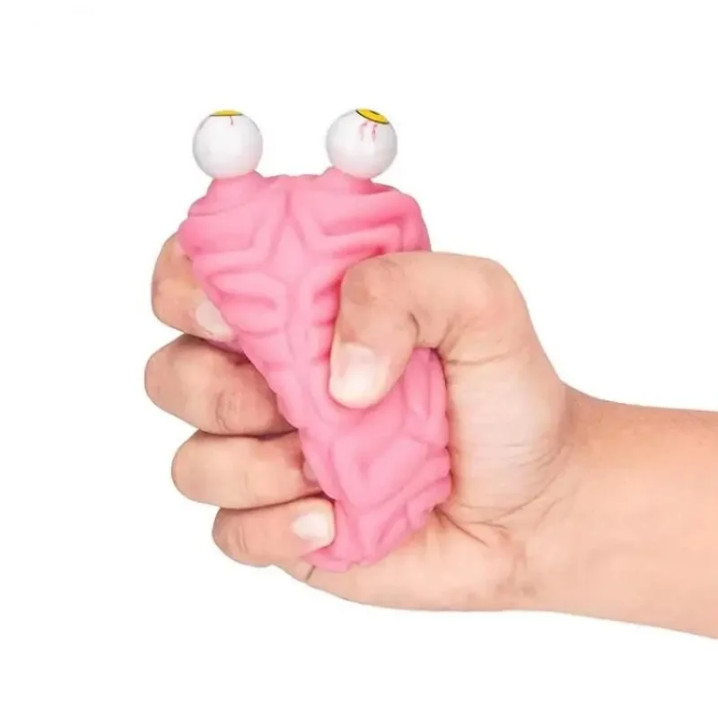 Squishy Brain Toy Squeezable Fun Toys Relieve Stress Ball Cure Toy Cartoon Animal Pinch Kids Adults Music Prank Gift