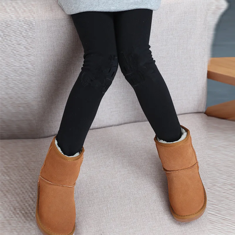 Teenage Girls Leggings Cartoon Warm Pants For Girls Clothing Children Trousers 3 5 7 9 11 12 Years Kids Winter Legging