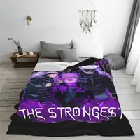 Gojo Satoru JJK Anime Blankets Flannel Decoration Multi-function Super Warm Throw Blanket for Home Car Quilt 2