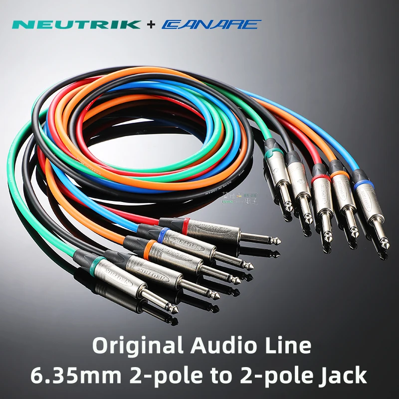 

1/4" to 1/4" 6.35 2 Pore to 6.35 Electric Guitar Cable Audio Mixer Amplifier Microphone Speaker Line CANARE L-2T2S NEUTRIK Plug