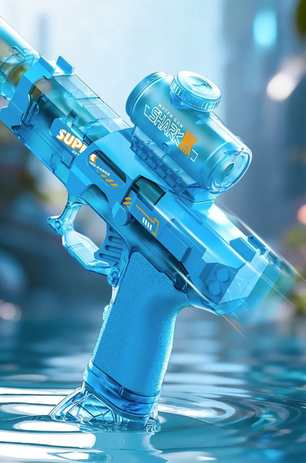 High-speed Electric Water Gun For Kids With Flame And Light Effect_voghion.com