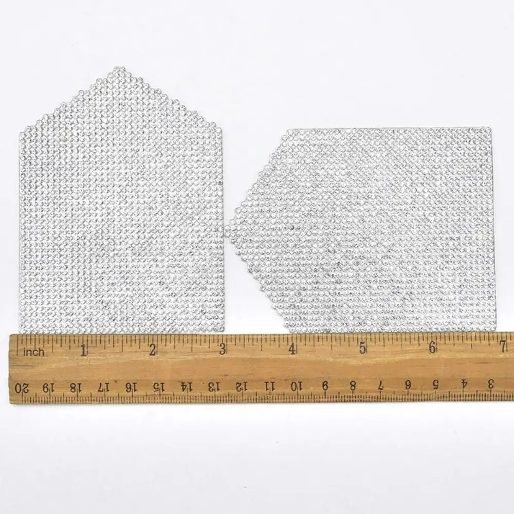 Clothing Print Rhinestone Patches-Fashion Rhinestone DIY Decoration Crystal Pocket Sticker Bling Jean Applique Cloth